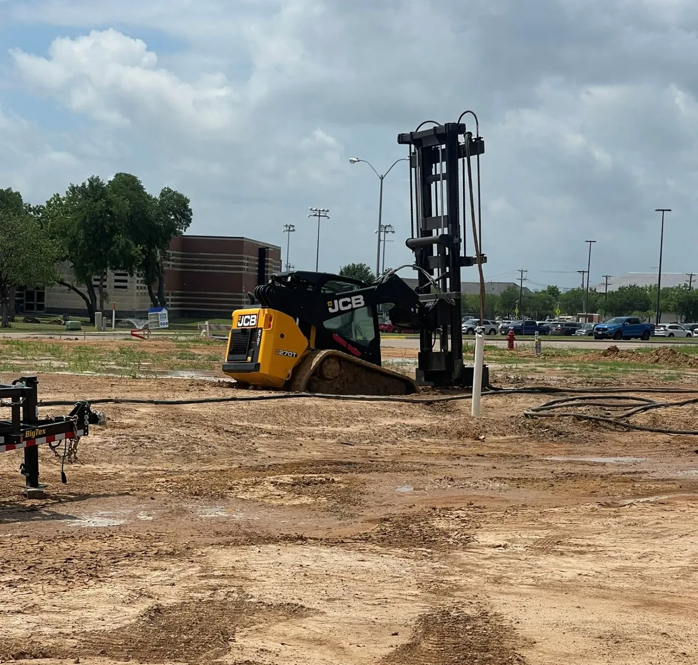 Commercial foundation support and soil stabilization services